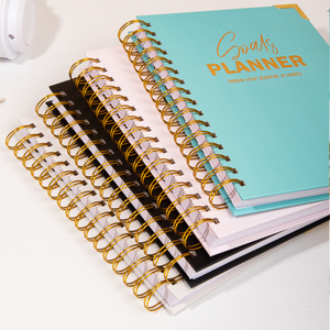 Tùy chỉnh nhãn hiệu riêng bìa cứng mục tiêu kế hoạch hàng ngày hàng tuần xoắn ốc undated mục tiêu Tạp Chí A5 chương trình nghị sự máy tính xách tay - Product Image 3