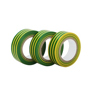 Nastro isolante elettrico in PVC giallo-verde per marcatura cavi di messa a terra, specifiche: larghezza 0,13 mm, lunghezza 15 mm, 10 m. - Product Image 2