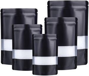 Black Mylar <b>Bags</b> <b>Food</b> Storage Smell Proof Stand up Pouch Black Ziplock <b>Bags</b> Stand up Foil Pouch Packaging <b>Bags</b> - Product Image 2