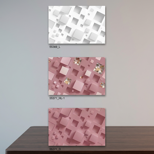 Azulejos de pared de cerámica de diseño de madera 3D moderno 12x18 pulgadas 30x45 cm Interior de baño brillante suministro al por mayor azulejos de porcelana pulida - Product Image 6
