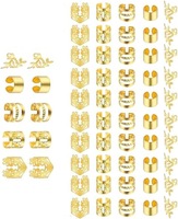 80 styles de boucles de cheveux DIY en métal pour tresses hip-hop, accessoires pour perruques africaines, marque BINQING, pour fêtes et mariages