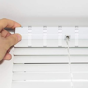 Clips en plastique en gros d'usine Plaine verticale pour échelle de <span class=keywords><strong>fenêtre</strong></span> arquée Stores à corde Clip de cantonnière - Product Image 2