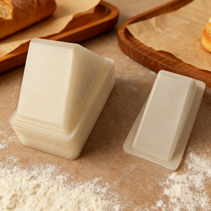 Bền màu trắng trong suốt màu đen nhựa bánh sandwich hộp duy nhất với bản lề nắp niêm phong với bộ phim - Product Image 6