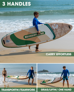ขายส่งบอร์ด SUP แบบเป่าลมขนาด 11'x34''x6'' พร้อมเทคโนโลยี Drop Stitch สำหรับยืนพาย พิมพ์โลโก้ได้ตามต้องการ รุ่น Sup Gonfiabile สำหรับตกปลา BF08 ดีไซน์มั่นคง - Product Image 2