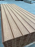 Nouveau revêtement mural extérieur Panneaux et panneaux muraux Revêtement décoratif Panneau de façade en bois composite en plastique grain 3d Wpc pour l'extérieur