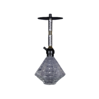 Haute qualité diamant bouteille en verre flacon Shisha narguilé avec logo personnalisé coloré OEM ODM nouvel article prix de gros miroir techniques