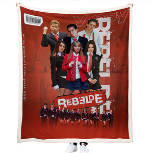 Manta de Forro Polar Sublimada Personalizada REBELDE RBD, Suave y Cálida, con Diseño de Dibujos Animados Impresos, Manta de Poliéster de Diseño - Product Image 4