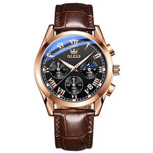 Alta qualità 2871 Fashion Business impermeabile al quarzo Top Brand cinturino in pelle <span class=keywords><strong>di</strong></span> lusso orologio sportivo orologio da polso maschile da uomo - Product Image 3