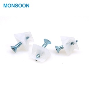 3mm/5mm rõ ràng đồ nội thất trong suốt phần cứng Kệ nhựa chốt kệ kính hỗ trợ chân cho tủ kết nối Kệ hỗ trợ - Product Image 3