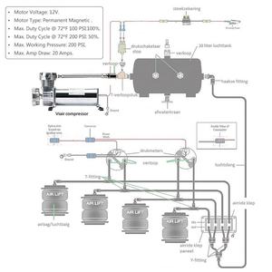Compressore d'Aria Pneumatico 200psi Impermeabile per Sospensioni 444C Pompa d'Aria 12V Viair per Auto - Product Image 3
