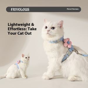 Offre Spéciale de haute qualité et de sécurité laisse de chat fleur laisse pour animaux de compagnie en forme de I ensemble laisse de petit chien applicable - Product Image 3