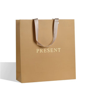 Customizable Luxury Environmentally Friendly Tote Bag Cardboard <b>Paper</b> <b>Gift</b> <b>Wrap</b> Food Clothing Custom Logo Supermarket Lamination - Product Image 1