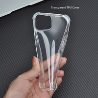 Coque de téléphone portable transparente en TPU souple pour Apple 14, protection contre les chocs, compatible avec iPhone 14 15 16 17 Pro Max