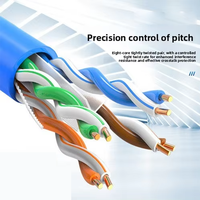 Cable de Fibra Óptica Kneysum de Alta Velocidad Gigabit, Par Trenzado, Conductor Sólido G652D, Cableado LAN de 8 Núcleos CAT5 CAT5E CAT6 CAT6A Libre de Oxígeno