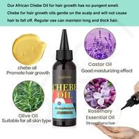 Oalen Vente en Gros Huile Capillaire Nourrissante Naturelle et Pure pour Cuir Chevelu Sec, Huile de Croissance Rapide Chebe