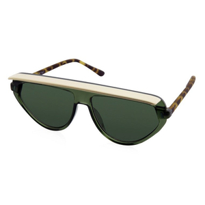 Gafas de sol de estilo Vintage para mujer, anteojos de sol femeninos de media montura pequeña, con Luna y doble color, de acetato - Product Image 2