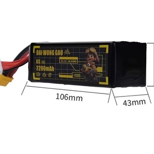 FPV UAV <b>Drone</b> LiPo <b>Battery</b> DAI WANG GAU High Rate 6S 2200mah 150C FPV Crossover Machine Lithium <b>Battery</b> - Product Image 2