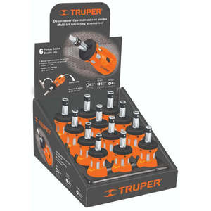 Truper professionale Mini cacciavite a cricchetto Set DTROM-12 con 6 punte a doppia estremità OEM personalizzabile scatola strumenti a mano confezione - Product Image 1