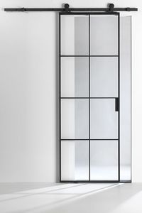 Puerta Corredera de <span class=keywords><strong>Granero</strong></span> con Marco de Acero, Puertas de <span class=keywords><strong>Granero</strong></span> Modernas para Interiores - Product Image 2