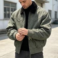 Veste de travail imperméable en toile Canvas Fireman Lobster Clasp Workwear Detroit Worker Zipper