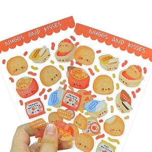 Autocollants décoratifs personnalisés imperméables découpés à la forme, motif ours mignon, feuille d'autocollants durables pour enfants, récompense pour bougies, personnalisable - Product Image 1