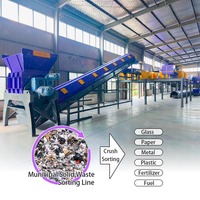Système de séparation des déchets par tamis rotatif et séparateur d'air pour usine de tri des déchets solides municipaux (MSW) et ligne de recyclage