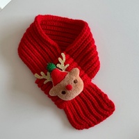 Ensemble écharpe et bonnet de Noël tricotés pour animaux de compagnie, couvre-chef doux et chaud Père Noël, renne, bonhomme de neige, accessoire de costume de vacances d'hiver Petsign