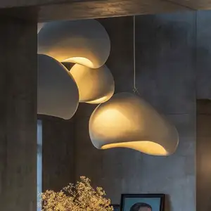 Moderne Led-Harz-Innen-Deckenleuchte Hotel Villa Wohnzimmer Lobby Küche Anhängerlampe Wabi Sabi dekorativer Kronleuchter