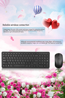 Ensemble clavier et souris sans fil GKM520 Mini 2.4G multifonction pour ordinateur portable et de bureau, clavier de jeu en stock