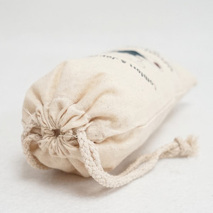 Sac en coton sergé blanc naturel avec cordon de serrage, impression de logo personnalisée, lavable, sac à pain, soldes de Noël, sac en coton - Product Image 3