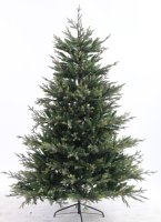 Nouveauté : Arbre de Noël artificiel vert frais en PE+PVC avec support métallique pour décorations de Noël