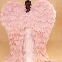 Vente en gros de grandes ailes d'ange en plumes d'autruche pour adultes, couleur or, bleu, rose, noir, longues, pour fête de carnaval festif