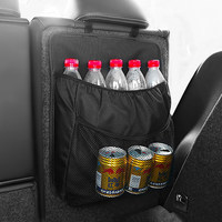 Organisateur de siège de voiture style professionnel, sac de rangement pour voiture, sac suspendu pour coffre, boîte de rangement pour dossier de siège arrière, poche en filet Oxford