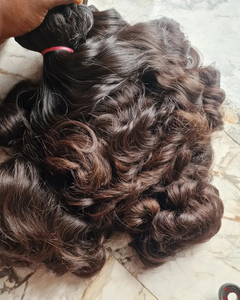 Extensiones de Cabello Humano Virgen Doblemente Tramado, Lisas, Rizadas, Onduladas Naturales, Aptas para Teñir y Decolorar a Rubio - Product Image 4