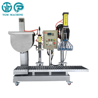 Machine de remplissage et de bouchage semi-automatique pour liquides en plastique, remplisseuse de bouteilles, boucheuse à vis, haute productivité pour produits chimiques, peintures, cosmétiques