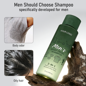 Shampooing Sport <span class=keywords><strong>2</strong></span>-<span class=keywords><strong>en</strong></span>-<span class=keywords><strong>1</strong></span> aux Herbes pour Hommes - Rafraîchissant, Nourrissant, Volume Accru, Contrôle du Sébum, Cheveux Hydratés 15 Fl Oz - Product Image 2