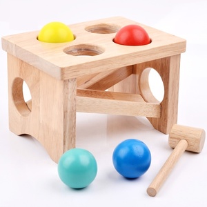 En bois Livre &amp; Tap Pounder Banc jouet en bois battant <span class=keywords><strong>jeu</strong></span> marteau banc jouets pour enfants cadeau De Noël pour les enfants - Product Image 1