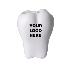 Tooth Stress <b>Ball</b> Imprint Logo Tooth Shape Stress <b>Ball</b> <b>Squeeze</b> Toys for Promotion Gifts - Product Image 1