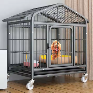 Wholesale Top Sales Multiple Sizes <strong>Dog</strong> <strong>Kennel</strong> Metal Foldable <strong>Stainless</strong> <strong>Steel</strong> Large Pet Cat <strong>Cage</strong> House - Product Image 2