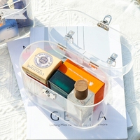 Boîte cadeau personnalisable en acrylique transparent recyclable de 3 mm d'épaisseur avec poignée pour autocollants de bougies artisanales