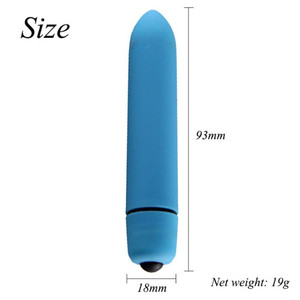 Aiersha 10-frequentie Ingebouwde Batterij Mini Bullet Vibrator Vrouw Seksspeeltje Volwassen Vibrators - Product Image 3