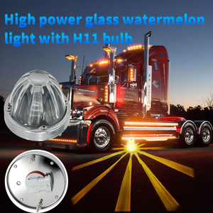 HXL-26001 dc12v के एलईडी बल्ब ट्रक हल्के तरबूज सिग्नल लाल और पीले प्रकाश ट्रक ट्रेलर ग्लास <span class=keywords><strong>H11</strong></span> बल्ब उच्च शक्ति - Product Image 1
