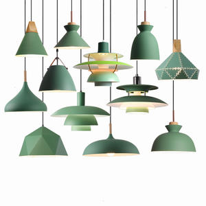 Lámpara colgante verde de estilo nórdico Pedrali, control de interruptor redondo Led E27 para comedor, uso comercial - Product Image 4