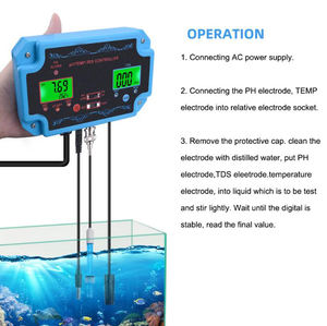 <span class=keywords><strong>PH</strong></span>-2826 3 इन 1 <span class=keywords><strong>PH</strong></span>/TDS/TEMP जल गुणवत्ता डिटेक्टर मीटर <span class=keywords><strong>PH</strong></span> नियंत्रक एक्वेरियम स्विमिंग पूल के लिए इलेक्ट्रोड BNC प्रकार जांच के साथ - Product Image 3