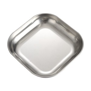 Stainless Steel <b>Snack</b> Plate Set Square Dish For Bar KTV Hotel Serving <b>Trays</b> Durable Shallow Dish 3 Sizes Solid Color - Product Image 3