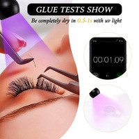 Colle à cils UV à séchage rapide, résistante à l'eau, pour extensions de cils, marque privée, colle UV à séchage rapide, colle adhésive pour extensions de cils