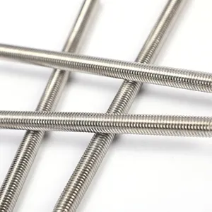 Saplama cıvata üreticileri profesyonel özelleştirilmiş DIN 975 201 304 316 paslanmaz çelik dişli çubuk inşaat bina için tam iplik