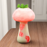 250ml haute qualité en forme de champignon vin whisky gobelets tasse en verre borosilicate ménage verre tasse à boire