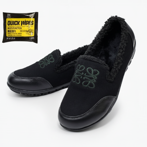 Scarpe invernali Casual da donna con Design Slip-On in pile in tessuto per la pulizia delle scarpe - Product Image 1