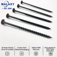 Tornillos para paneles de yeso de acero galvanizado Malaxy, tornillo para paneles de yeso de rosca gruesa